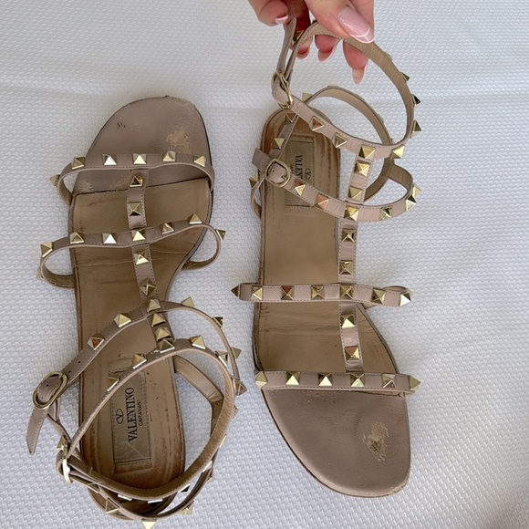 Valentino flat sandals color nude size 40 - Picture 6 of 8